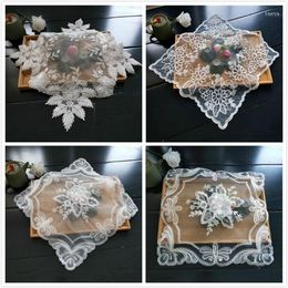 Table Mats Exquisite European-style Insulation Fabric Placemat Embroidered Tea Set Fruit Plate Vase Pad Dining Coffee Mat