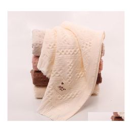 Towel Tassel Cotton Face Comfortable Household Business 35 75Cm Drop Delivery Home Garden Textiles Dhi0W