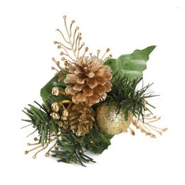 Christmas Decorations Artificial Pine Stems Fake Cone Tree DIY Flowers Ornament Flower Arrangements Wreath Home Winter Decor Gift Box