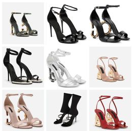 Designer Heel Keira patent leather sandals oversized satin bow sandals Women Fashion Dress Shoe Ladies High Heels Black Pumps Party Wedding