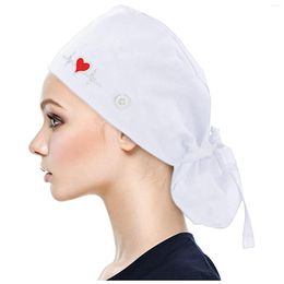 Ball Caps Mens With Sweatband Womens Buttons Print Hat Scrub Bouffant And For Cap Baseball Had A