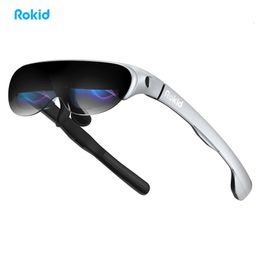 Smart Glasses Rokid Air AR Non VR Foldable Home Game Viewing Device with 1080P OLED Dual Display 43FoV 55PPD 230114