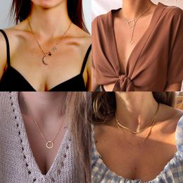 Choker Aesthetic Necklace For Women Cute Chains Jewellery Chain On The Neck Clothing Accesories Valentines Day Fashion Gift To Girlfriend