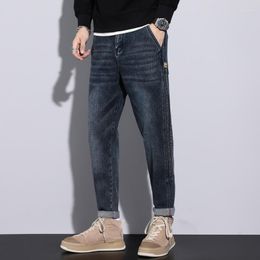 Men's Pants Autumn Winter Jeans For Men 2023 Fashion Straight Fit Denim Casual Streetwear Baggy Male Joggers Trousers
