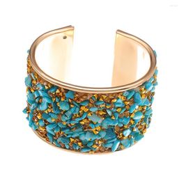 Bangle Creative Vintage Colorful Round Elegant Charming Cuff Bangles Rhinestone Bracelets For Women Wedding Girl Gift Party