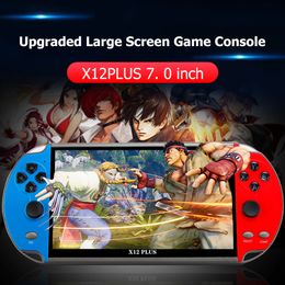 Portable Game Players X12PLUS/X12/X7 Handheld Game Console 7Inch HD Screen Handheld Portable Video Player Built-in 10 000 Classic Free Games X12/X7 230114