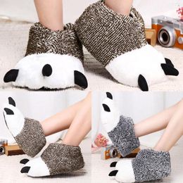 Slippers Wine For Women Fashionable Winter Flat Round Toe Slip On Soft Plush Warm Comfortable House Shoes