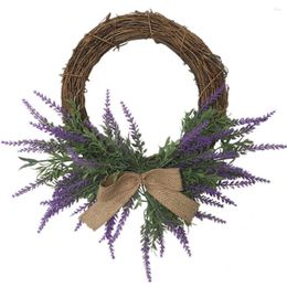 Decorative Flowers Door Hanging Wreath Romantic Nice Textures Fadeless Birthday Party Garland For Festival