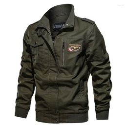 Men's Jackets Men 2023 Autumn Jacket Business Coat Casual Cargo Military Multi-pocket Spring Coats Male Plus Size 6XL