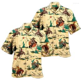 Men's T Shirts Men Floral Short Sleeve Button Down Summer Holiday Casual Tops Blouse Tee