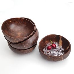 Bowls Coconut Bowl Fruit Salad Rice Noodle Ramen Handicraft Decor Natural Shell Kitchen Tableware Utensils