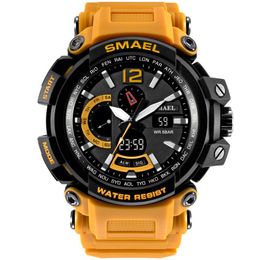 Wristwatches Men's Sport Electronic Digital Watch Male Clocks Dual Display Quartz Wrist Watches For Men Waterproof 50m Casual