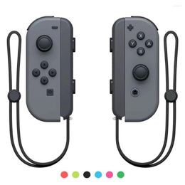 Game Controllers 1 Pair Joy-Con Gamepad Handle Lock Wrist Strap Lanyard For Switch 6 Colours Gamer 2023