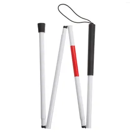 Trekking Poles Cane Blind Walkingstick Sticks Folding Impaired Women Vision Metal Canes Foldable Collapsible The Devices Hiking