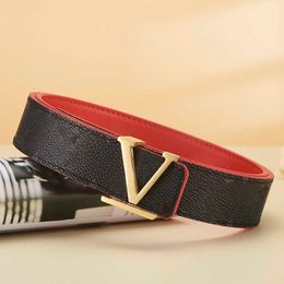 Men Luis Women Fashion Designer Belt Classic Vintage Printed Plaid Steel Buckle Belts Width 3cm Double-sided With High-quality Cowhide Belt