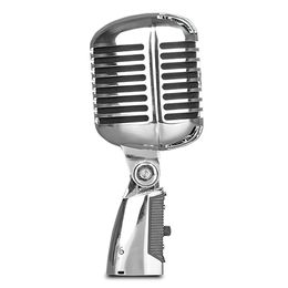 Microphones Vintage Style Microphone for SHURE Simulation Classic Retro Dynamic Vocal Mic Universal Stand Live Permance Karaoke 230113