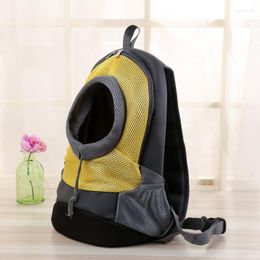 Dog Car Seat Covers Carrier Pet Mesh Backpack Outdoor Travel Portable Cat Front Bag Head Out Double Shoulder