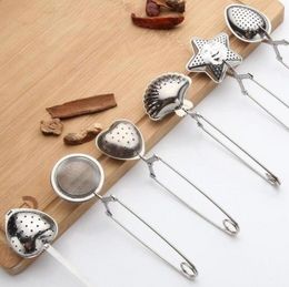 Tea Strainer Stainless Steel Handle Tea Ball Tea Infuser Kitchen Gadget Coffee Herb Spice Filter Diffuser ss0114