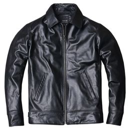 Men's Fur Faux Fur Genuine Leather Jacket Mens Casual Coats Spring Autumn Clothing Motorcycle Biker Jackets Long Sleeve Black Plus Size S M L XL XXL XXXL 4XL 5XL z240606