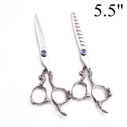 Hair Scissors C9006 5 Jp 440C Customised Hairdressing Haircut Set Cutting Shears Thinning Professional Drop Dhhnq