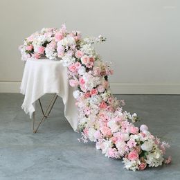 Decorative Flowers Artificial Peony Rosewedding Background Fake Flower Wall Hydrangea Row Decoration DIY Combination Wedding Arch