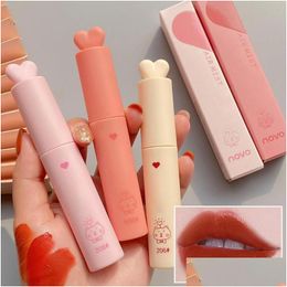 Lip Gloss 6 Colors Air Veet Mud Matte Long Lasting Women Fashion Waterproof Tint Makeup Cosmetics Lipstick Natural Drop D Dhham