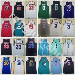 Youth Basketball Jersey Ja 12 Morant Jayson 0 Tatum Stephen 30 Curry LaMelo 1 Ball Dwyane 3 Wade Iverson James Stitched