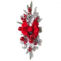 Decorative Flowers Christmas Garland Clearance Sale Safe Artificial DelicateChristmas Ornaments Stairs Decorations For Weddings
