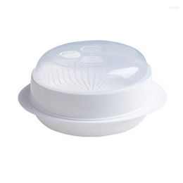 Table Mats Mini Microwave Steamer With Fresh-keeping Cover Round Buns Durable Heating Container Kitchen Tool Supplies