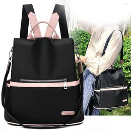 School Bags Travel Backpack Back Open Anti-Theft Security Bag For Daily Large Capacity Woman Shoulder Splash-Proof Waterproof Casual