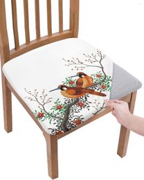 Chair Covers Bird Animal Flower Spring Elasticity Cover Office Computer Seat Protector Case Home Kitchen Dining Room Slipcovers