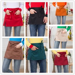 Aprons Waist Short Apron Els Restaurant Cafe Waiters And Waitresses Uniforms Household Family 2023 Arrivals Selling1