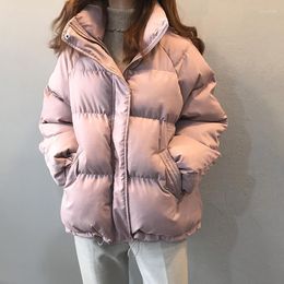 Women's Trench Coats CNACNOO Winter Women's Jacket Coat Korean Style Beige Padded Puffer Parkas Casual Pink Ropa Mujer Invierno Clothes