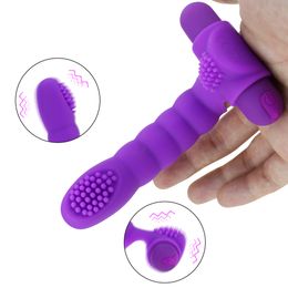 Anal Toys Finger Vibrator for Couples Mini Dildo G Spot Massage Clitoris Stimulator Sex For Women Female Masturbator Adults Shop 230113