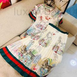 Two Piece Dress designer Vintage Flora T-shirts Summer Women Brand es Ladies Soft Touch Shirts Skirts Luxury Tiger es BPZR