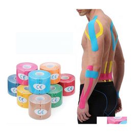 Other Household Sundries Kinesio Tape Muscle Bandage Sports Kinesiology Roll Elastic Adhesive Strain Injury Sticker Drop Delivery Ho Dhwoh