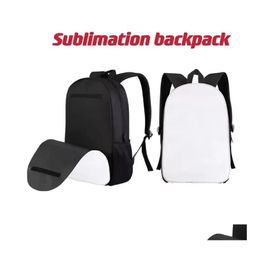 Party Favor Ups Wholesale Sublimation Diy Backpacks Blank Other Office Supplies Heat Transfer Printing Bag Personal Creative Polyest Dhdcv