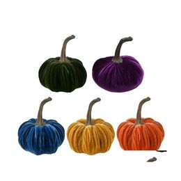 Party Decoration 6 Handmade Veet Pumpkins Decor Super Soft Pumpkin Halloween Ornamentparty Drop Delivery Home Garden Festive Supplies Dhvv3