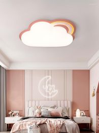 Ceiling Lights Cloud Led Chandelier Lighting For Children's Room Bedroom Study Nursery Modern 2023 Child Remote Control Lamp