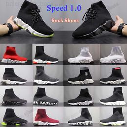 Triple s Designer casual shoes Sock Speed Runner trainers 1.0 lace-up trainer women men runners sneakers fashion socks boots platform Stretch Knit