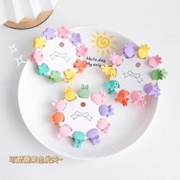 10pcs/set Children Girl Ribbon Vintage Small Hair Claws Sweet Mini Hair Clips Hairpins Fashion Hairs Accessories No Paper Card 1340