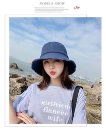 Wide Brim Hats 21 Spring And Summer Fisherman's Hat Lady Korean Edition Outdoor Sunshade Pure Color Burr Rim Basin Web Celebrity Ho