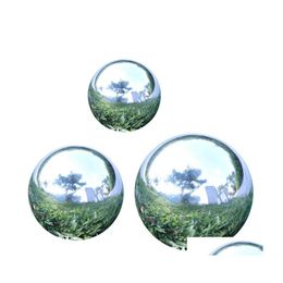 Novelty Items 3Pcs Stainless Steel Mirror Sphere Garden Ball Gazing Balls Polished Hollow Home El Ornament Decoration Drop Delivery Dho6V