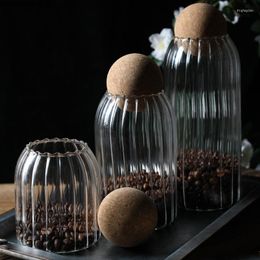 Storage Bottles Glass Tank Coffee Beans Household Dried Fruit Grains Tea Spices Kitchen Supplies