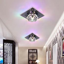 Downlights NEARCAM Modern Minimalist Living Room Embedded Aisle Light Corridor LED Crystal Porch Creative Balcony Lighting Downlight