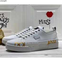 Shoes Women Autumn Genuine Leather Sneakers Graffiti Print Platform Designer Shoes Bling Rivets Letters Flats Footwear Size34-45 rh943