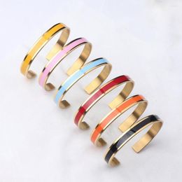 Bangle Stainless Steel Colorful Bracelet My Badass Girl Gang Multi-Color Because Of You I Laugh A Little Harder