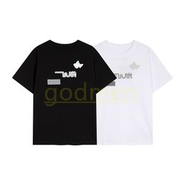 New Mens T shirt Mens Couples Fashion Round Neck Short Sleeve Tees Womens Letter Print Tops Size XS-L