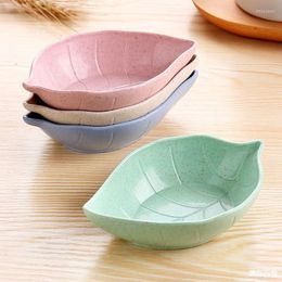 Bowls Kitchen Seasoning Wheat Straw Bowl Vinegar Sauce Dish Salt Snack Small Plate Round Polygon Square Tableware Supplies