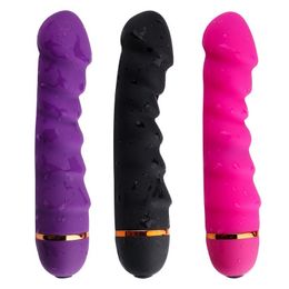Anal Toys 10 Modes Strong Vibrator Adult Sex Soft Silicone Gspot Dildo Realistic Penis Clitoral Stimulator Female Masturbator Vibrat 230113